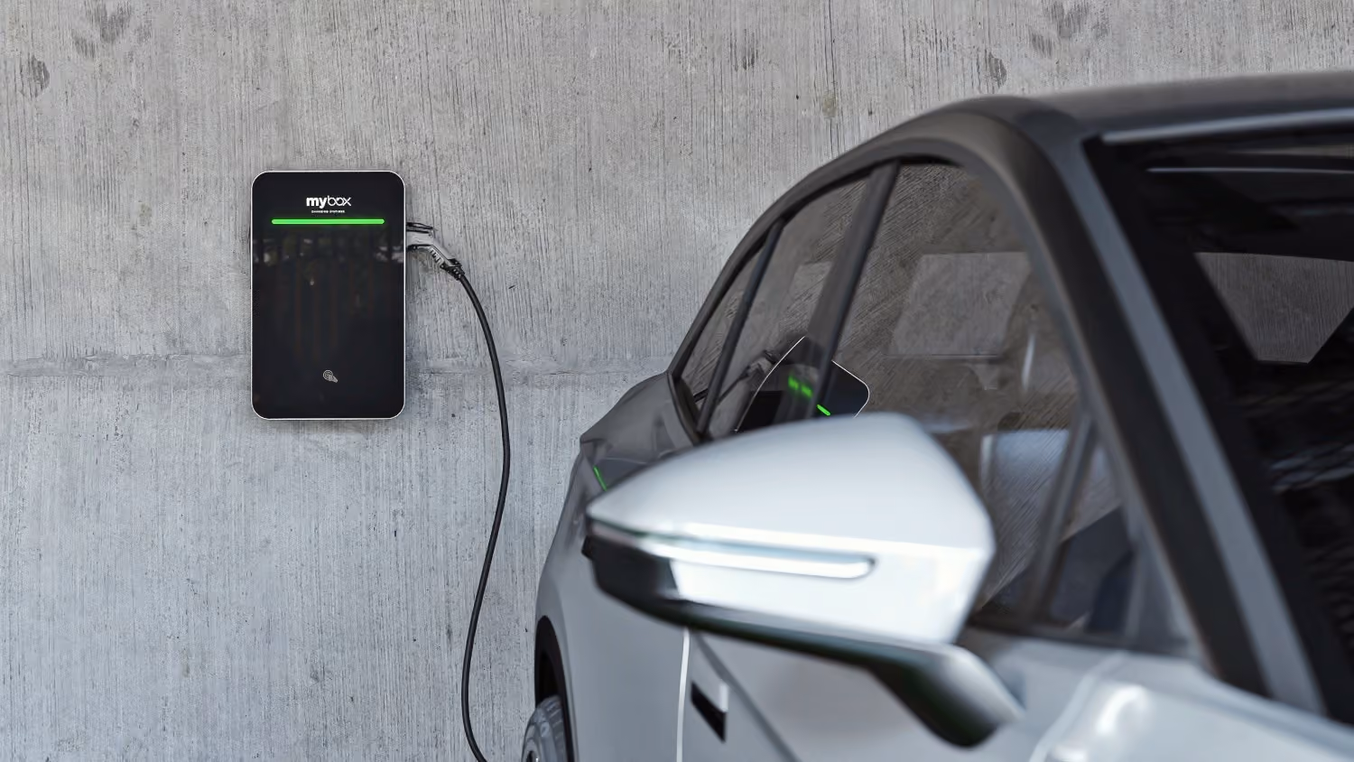 MyBox wallbox in an underground garage – Czech manufacturer